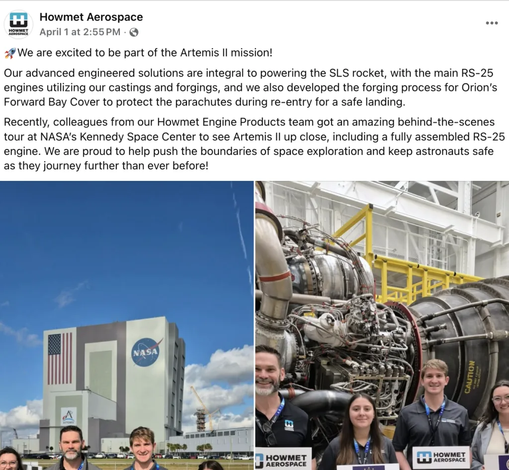 Howmet Aerospace is winning the aerospace talent race by investing in mentoring software.